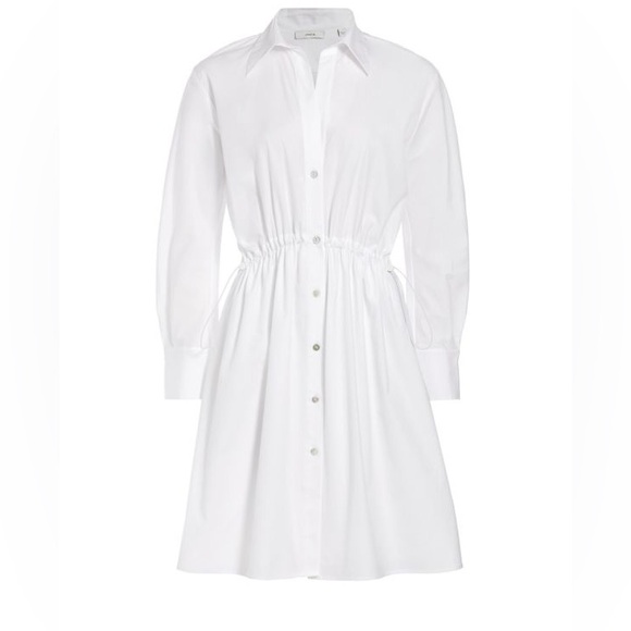 Vince White Button-Up Shirt Dress - Picture 2 of 9